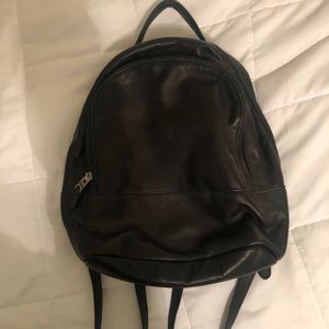 Black leather Margot backpack